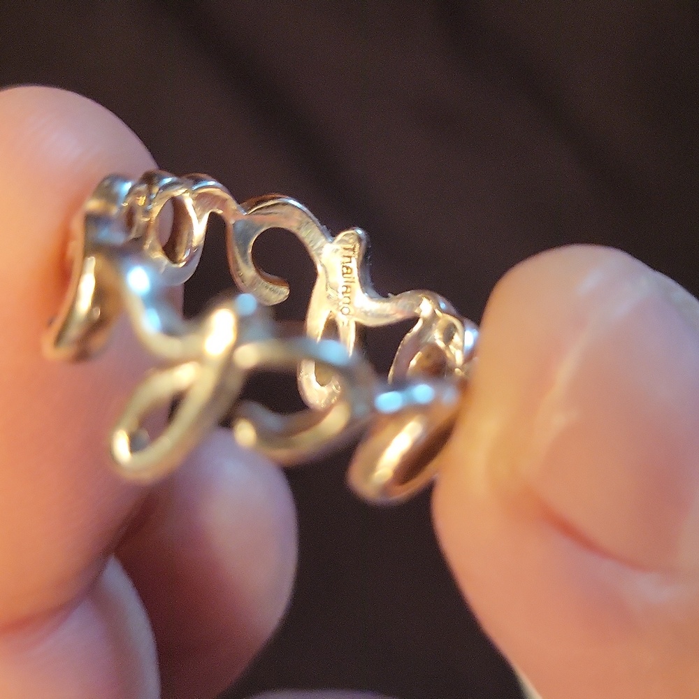 Coach Sterling Silver Script Ring - image 7